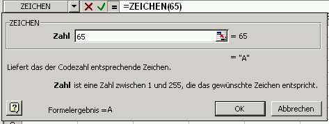 Abbildung 88: Funktionsassistent in Excel